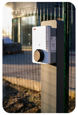 Telepített ABB töltő