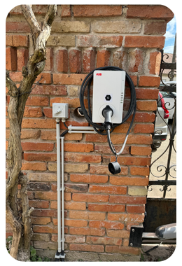 Telepített ABB töltő