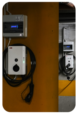 Telepített ABB töltő