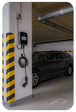 Telepített ABB töltő