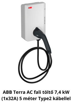 ABB 7.4 kw 5 méteres kábellel