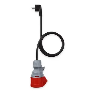 16A Schuko – CEE (3 fázisú, 5 pólusú) adapter ZENCAR E pro 11 kW hordozható töltőhöz